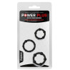 LoveToy Lot de 3 cockrings Mini Noir